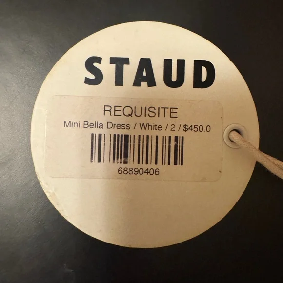 NEW STAUD mini bella dress in white - Picture 11 of 13